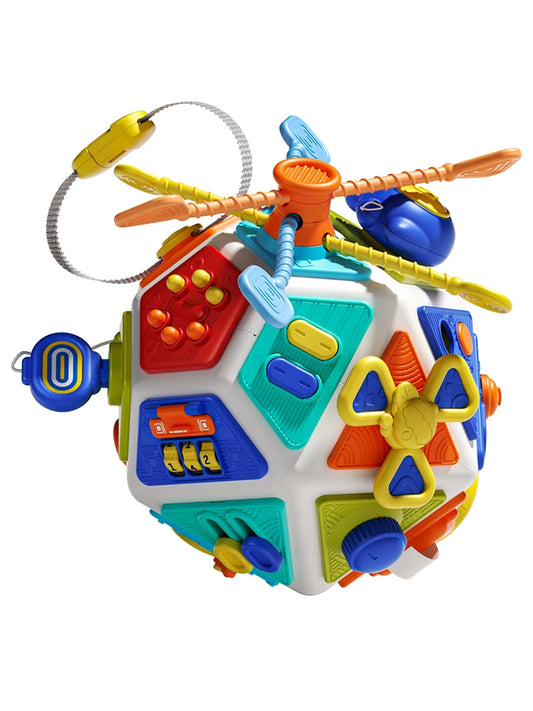 Cube d'activités pour bébé, jouet sensoriel, jouet d'éveil pour la motricité fine des tout-petits, jouet de voyage anti-stress, cadeau