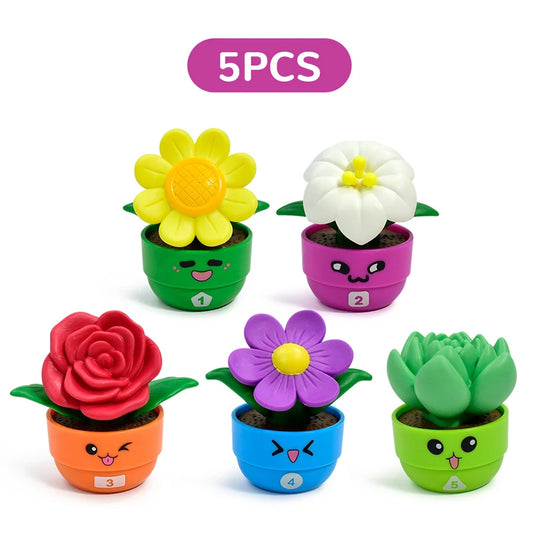 Jeu d'association de pots de fleurs Montessori pour enfants - Puzzle de tri de formes et de couleurs - Jeu éducatif d'éveil pour tout-petits